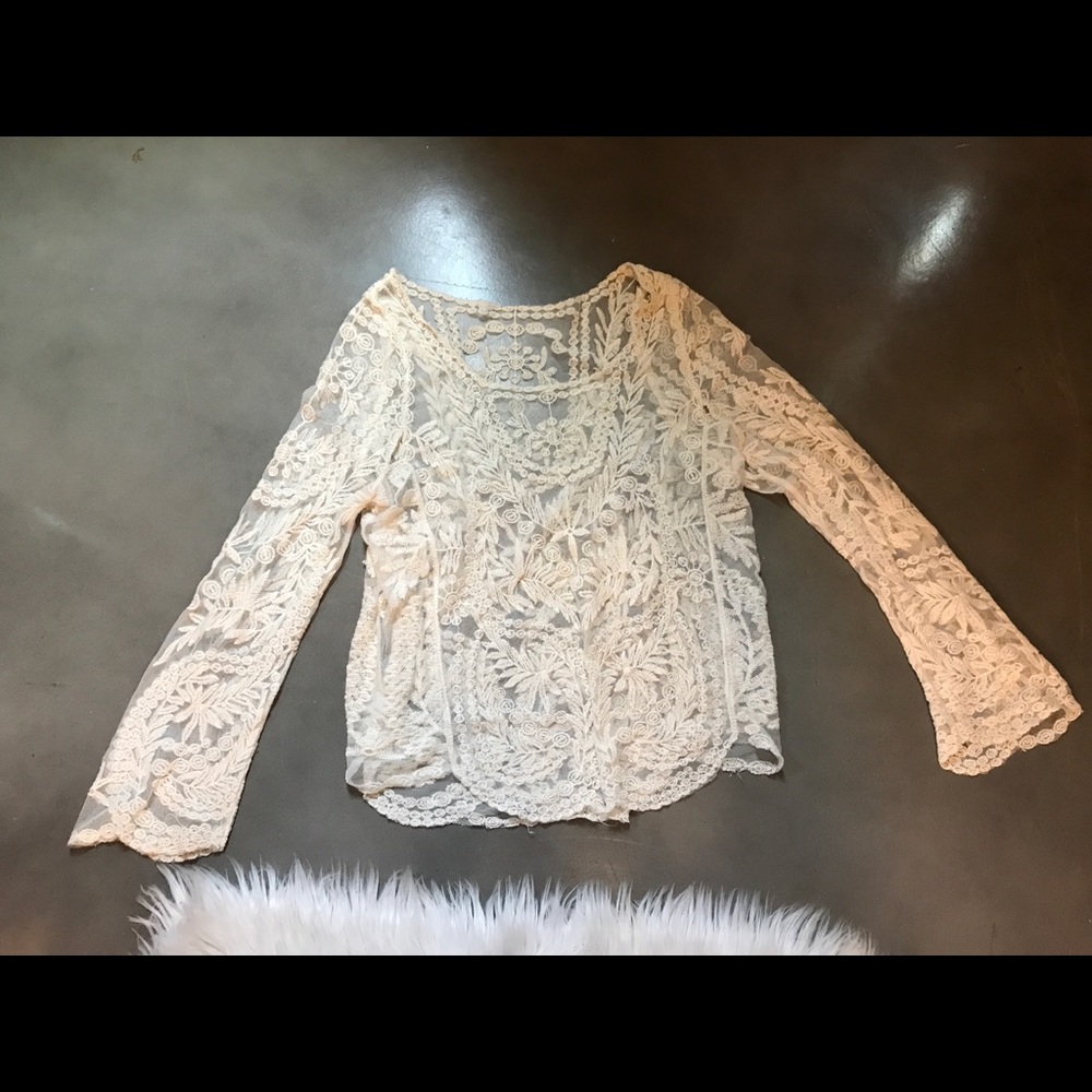 Lace white shirt